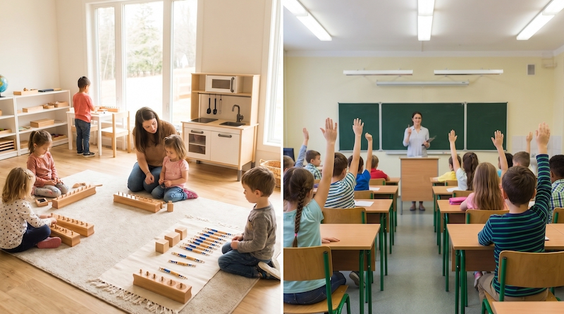 Colegios Montessori vs. tradicionales: guía definitiva para elegir el mejor método educativo para tus hijos