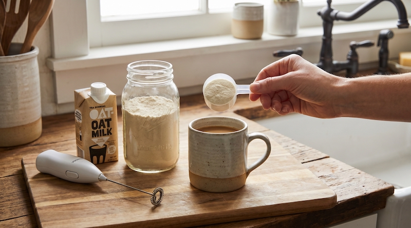 Cómo puedo agregar proteína a mi café